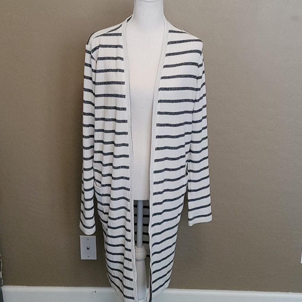 GAP Long Striped Cardigan